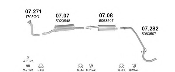 POLMO POLMO02201 Exhaust System